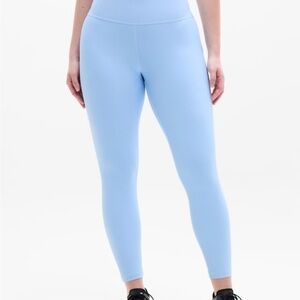 NWT Athleta Interval Stash High Rise 7/8 Legging, Size Large, Mist Blue